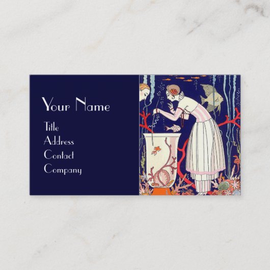 STUNTEN VAN KLEINE VIS, AQUARIUMS, DECO BEAUTY MOD VISITEKAARTJE (Voorkant)