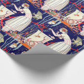 STUNTEN VAN KLEINE VIS, ART DECO BEAUTY-MODE CADEAUPAPIER (Hoek)