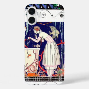 STUNTEN VAN KLEINE VIS, ART DECO BEAUTY-MODE iPhone 16 PLUS HOESJE