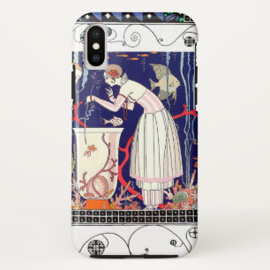 STUNTEN VAN KLEINE VIS, ART DECO BEAUTY-MODE iPhone XS HOESJE