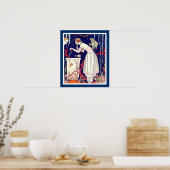 STUNTEN VAN KLEINE VIS, ART DECO BEAUTY-MODE POSTER (Keuken)