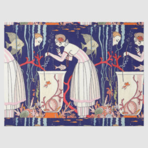 STUNTEN VAN KLEINE VIS, ART DECO BEAUTY-MODE TISSUEPAPIER