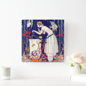 STUNTEN VAN KLEINE VIS, MODE-MONOGRAM VAN DE BEAUT VIERKANTE KLOK (Huis)