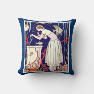 STUNTEN VAN KLEINE VIS, MODE VAN KARTDECO-BEAUTY KUSSEN