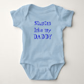 Stuntin zoals mijn DADDY Romper (Voorkant)