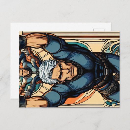 Stuntman Briefkaart (Voorkant / Achterkant)