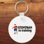 Stuntman in opleiding 2 sleutelhanger (Voorkant)