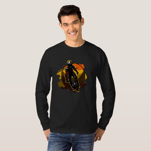 Stuntman on Unicycle T-shirt (Voorkant volledig)