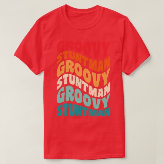 Stuntman  Retro 60s 70s 80s Vibes T-shirt (Design voorkant)