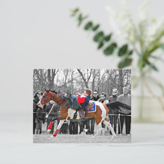 stuntrijden briefkaart (Staand voorkant)