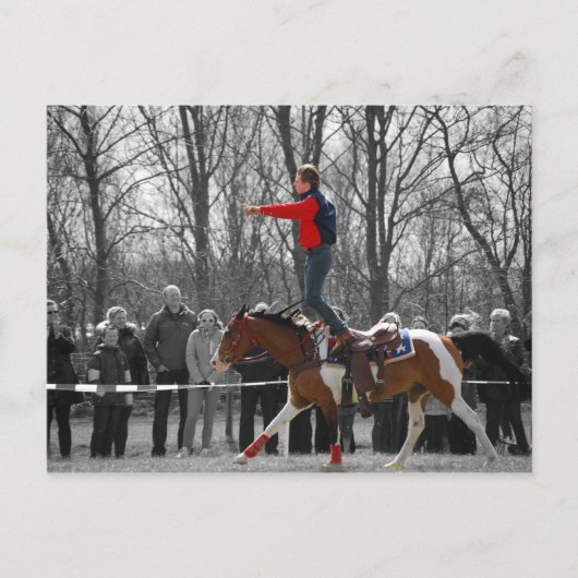 stuntrijden briefkaart (Voorkant)