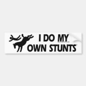 Stunts - Funny Bucking Horse Bumpersticker (Voorkant)