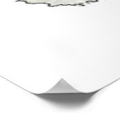 Stuntscooter Rider en Amerikaanse vlag Poster (Hoek)