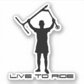 Stuntscooter rijder. Leef om te rijden Sticker (Voorkant)