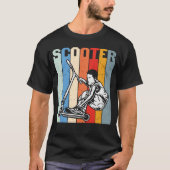 Stuntscooter scooter Retro-ontwerp T-shirt (Voorkant)