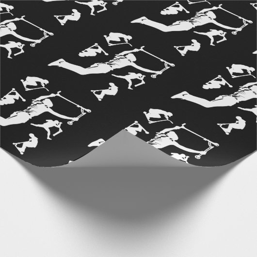 Stuntscooter scootering trricks cadeaupapier (Hoek)