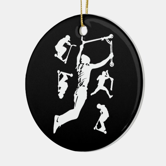 Stuntscooter scootering trricks keramisch ornament (Links)
