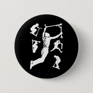 Stuntscooter scootering trricks ronde button 5,7 cm
