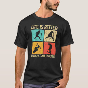 Stuntscooter voor mannen, scooter t-shirt