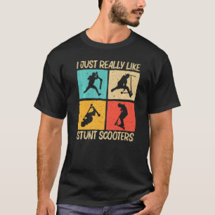Stuntscooter voor mannen, scooter t-shirt