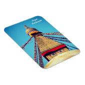 Stupa - Boudhanath, Dharma, Kathmandu, Nepal Magneet (Rechterzijde)