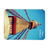 Stupa - Boudhanath, Dharma, Kathmandu, Nepal Magneet (Horizontaal)