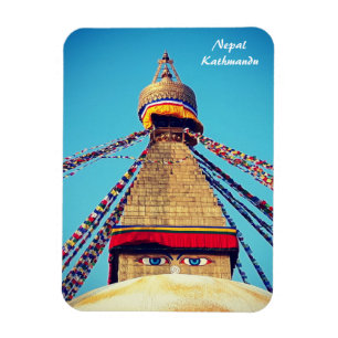 Stupa - Boudhanath, Dharma, Kathmandu, Nepal Magneet
