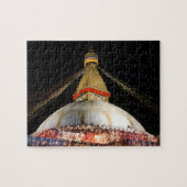 Stupa Boudhanath, Kathmandu at night - Nepal Legpuzzel (Horizontaal)