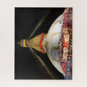 Stupa Boudhanath, Kathmandu at night - Nepal Legpuzzel (Verticaal)