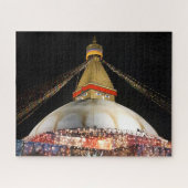 Stupa Boudhanath, Kathmandu at night - Nepal Legpuzzel (Horizontaal)