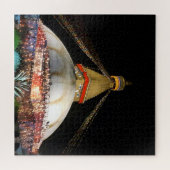 Stupa Boudhanath, Kathmandu at night - Nepal Legpuzzel (Horizontaal)
