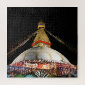 Stupa Boudhanath, Kathmandu at night - Nepal Legpuzzel (Verticaal)
