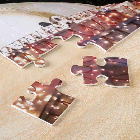 Stupa Boudhanath, Kathmandu at night - Nepal Legpuzzel (Zijkant)