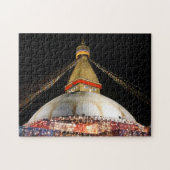 Stupa Boudhanath, Kathmandu at night - Nepal Legpuzzel (Horizontaal)