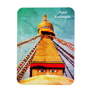 Stupa - Boudhanath, Kathmandu, Nepal Magneet