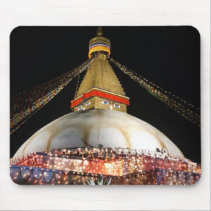 Stupa Boudhanath, Katmandu bij nacht - Nepal Muismat