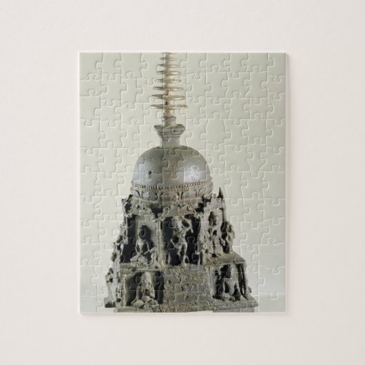 Stupa, Pala, Nalanda, Bihar (brons) Legpuzzel (Verticaal)