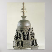 Stupa, Pala, Nalanda, Bihar (brons) Poster (Voorkant)