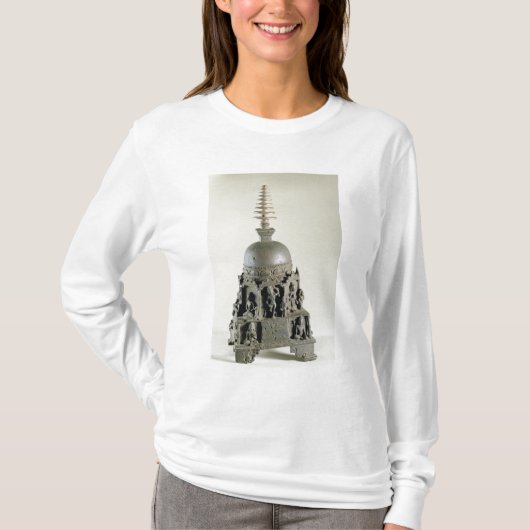 Stupa, Pala, Nalanda, Bihar (brons) T-shirt (Voorkant)