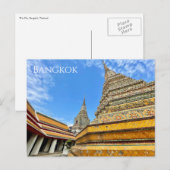 Stupas Wat Pho Bangkok Briefkaart (Voorkant / Achterkant)