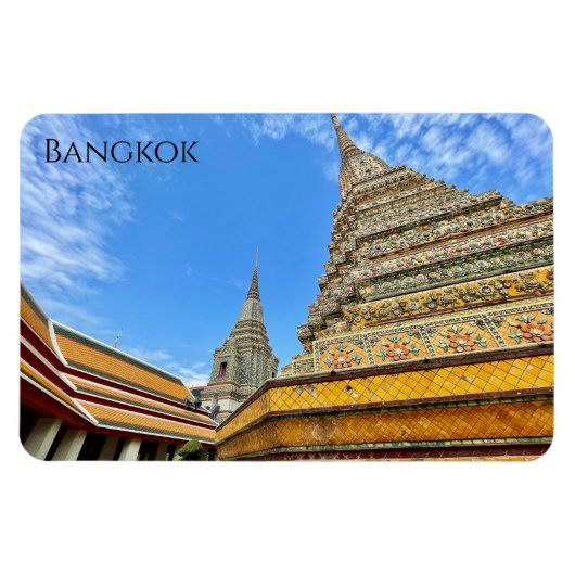 Stupas Wat Pho Bangkok Magneet (Horizontaal)
