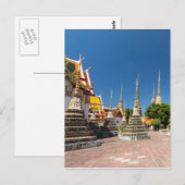 Stupas, Wat Pho, Bangkok, Thailand Briefkaart (Voorkant / Achterkant)