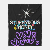 Stupendous Money  Fleece Deken (Voorkant)