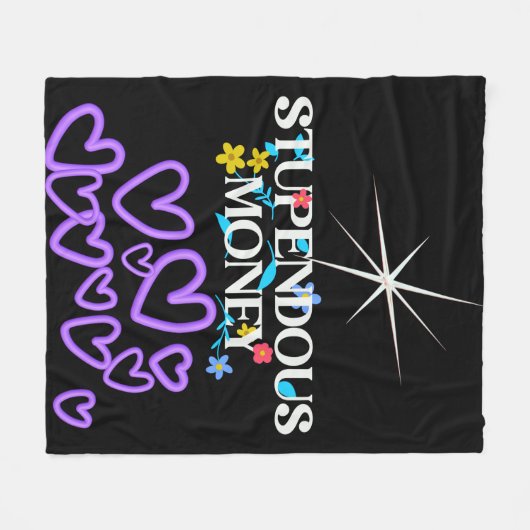 Stupendous Money  Fleece Deken (Voorkant (Horizontaal))