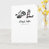 Stupid Bike Kaart (Gele Bloem)