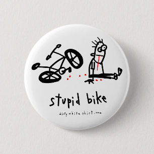 Stupid Bike Ronde Button 5,7 Cm