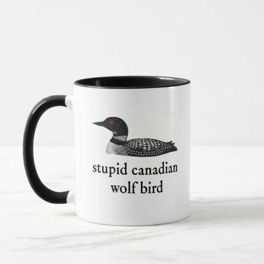 Stupid Canadian Wolf Bird Hockey Romance for Hocke Mok (Links)