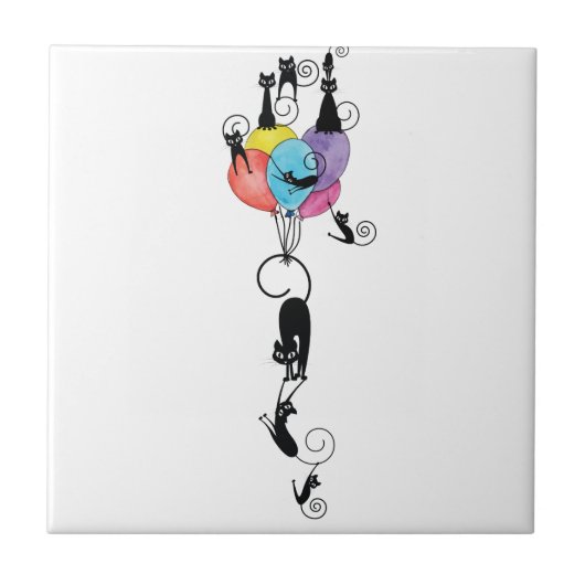 STUPID CATS 1 TEGELTJE (Voorkant)