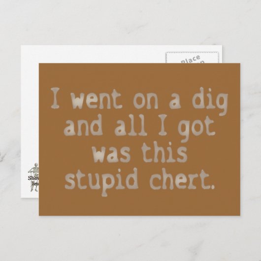 Stupid Chert Briefkaart (Voorkant / Achterkant)