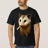 Stupid Cool Funny Opossum Meme | Roken Possum wi T-shirt (Voorkant)